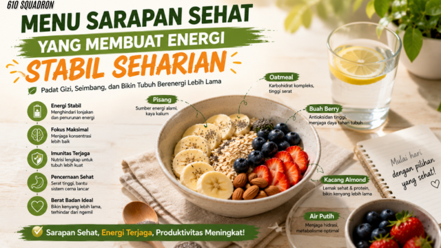 Menu Sarapan Sehat yang Membuat Energi Stabil Seharian