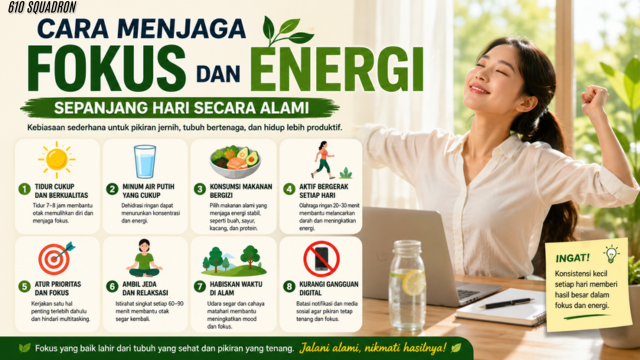 Cara Menjaga Fokus dan Energi Sepanjang Hari Secara Alami