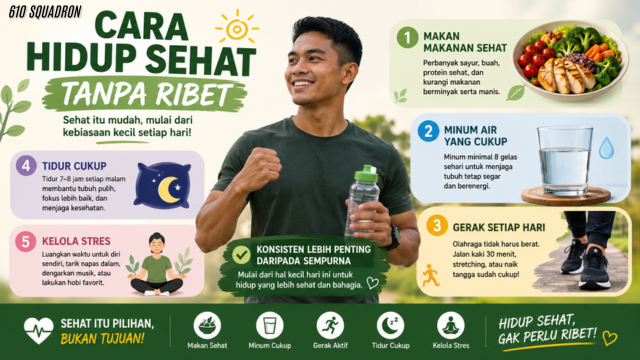 Cara Hidup Sehat Tanpa Ribet, Cocok untuk Orang Sibuk