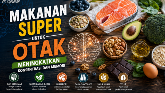 Makanan Super untuk Otak Meningkatkan Konsentrasi dan Memori