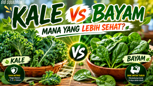 Kale vs Bayam: Mana yang Lebih Sehat?