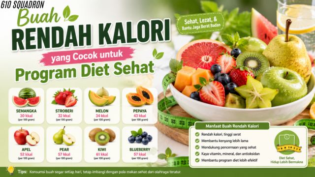 Buah Rendah Kalori yang Cocok untuk Program Diet Sehat