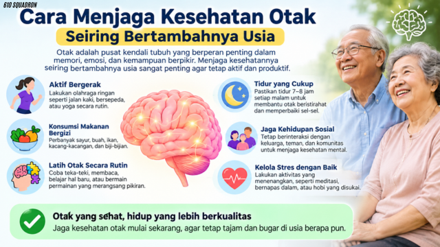 Cara Menjaga Kesehatan Otak Seiring Bertambahnya Usia
