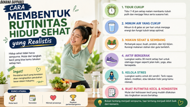 Cara Membentuk Rutinitas Hidup Sehat yang Realistis