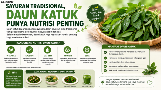 Sayuran Tradisional, Daun Katuk Punya Nutrisi Penting