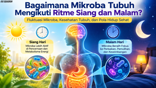Bagaimana Mikroba Tubuh Mengikuti Ritme Siang dan Malam?