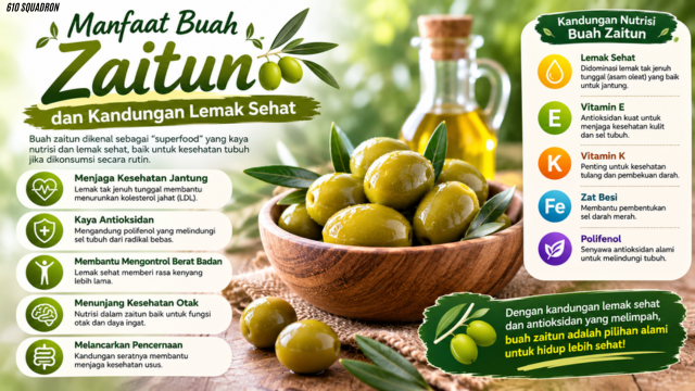 Manfaat Buah Zaitun dan Kandungan Lemak Sehat