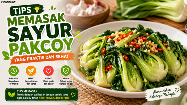 Tips Memasak Sayur Pakcoy Yang Praktis dan Sehat